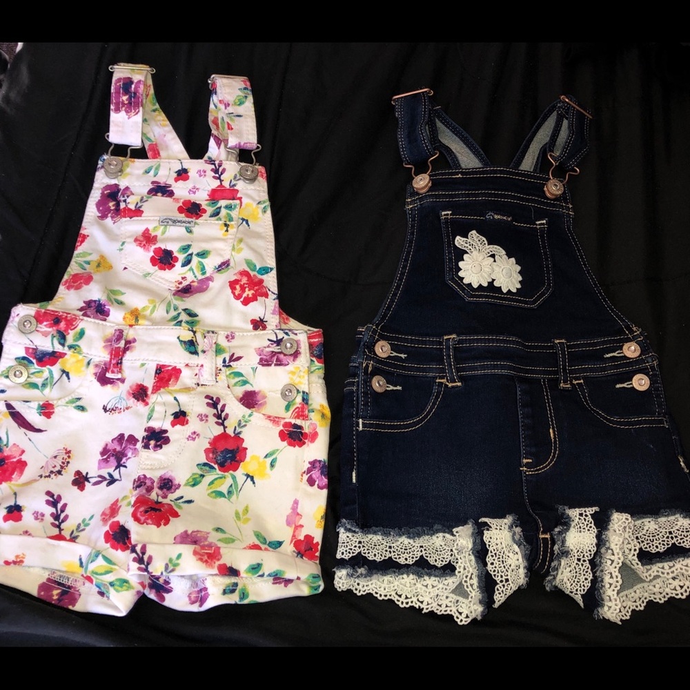 2 pairs Jordache Short Overalls